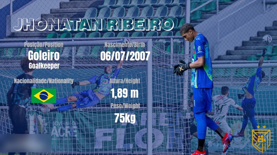 Capa do material de melhores momentos de Jhonatan Ribeiro, goleiro