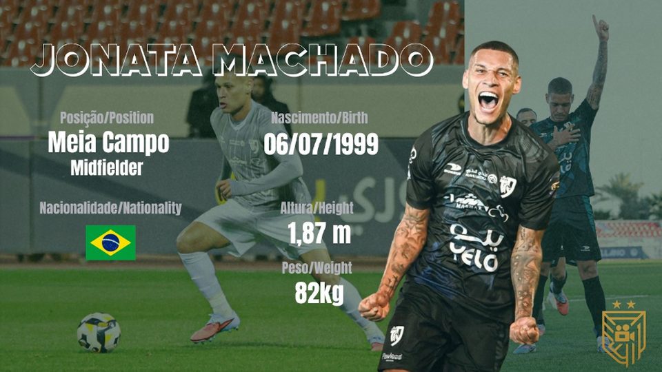 Capa do material de melhores momentos de Jonata Machado, meio-campo