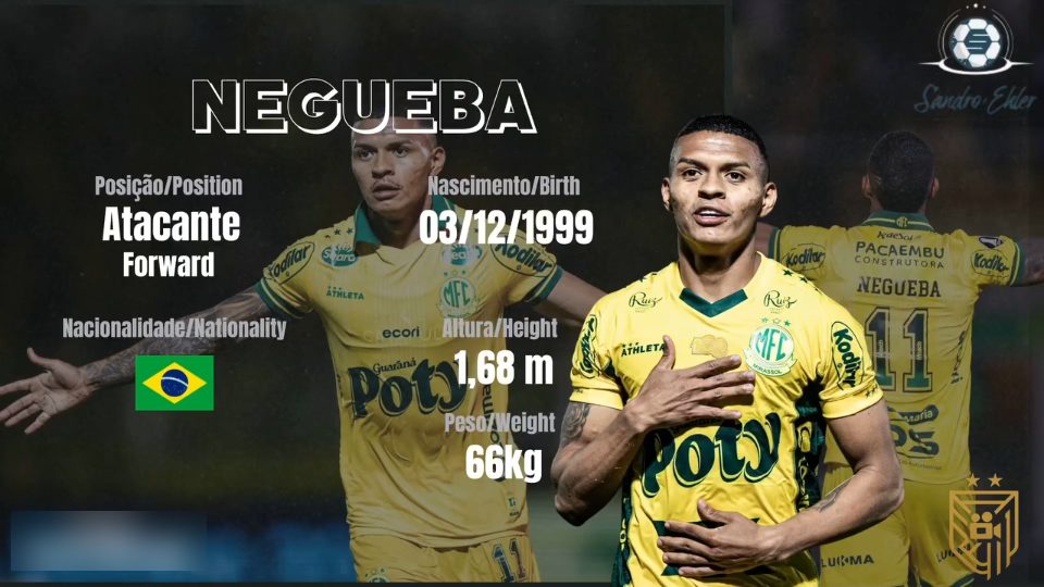 Capa do material de melhores momentos de Negueba, atacante