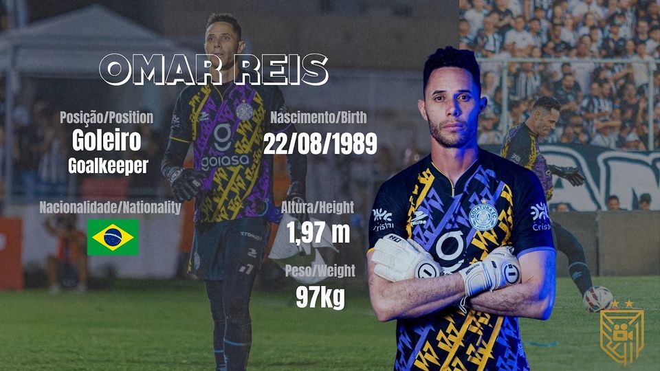 Capa do material de melhores momentos de Omar Reis, goleiro